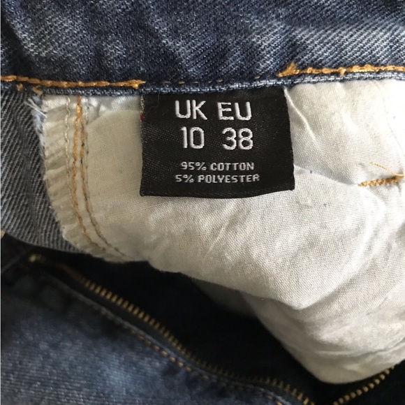 PrettyLittleThing Women’s Blue Wash Cargo Jean Joggers 
 UK 10 size S - Picture 6 of 9